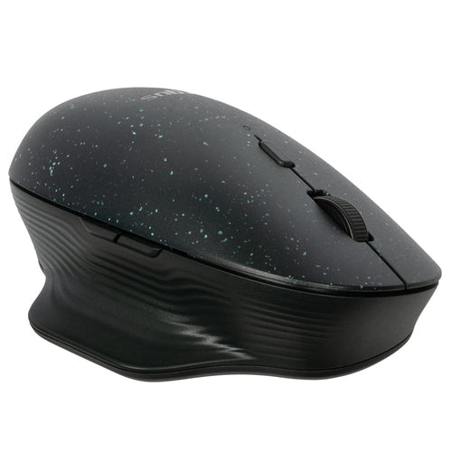 Targus EcoSmart Nachhaltige Ergonomische Maus – kabellos, Silent-Tasten, aus recyceltem Material, schwarz