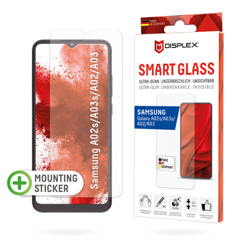 Displex Displayschutz (Panzerglas), 9H – für Galaxy A02/A02s/A03 und andere