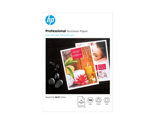 HP Professionelles Fotopapier – matt, A4, 180 g/m², 150 Blatt, FSC-zertifiziert – für Tintenstrahldrucker