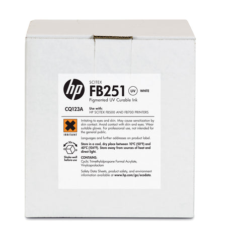 HP Tintenpatrone FB251, Weiss, 2'000 ml – für Scitex