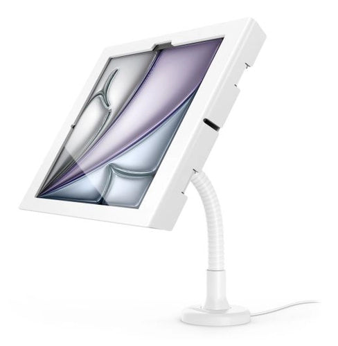 Compulocks Apex Tablet-Arm (Tischklemme) – für iPad Pro 13" (2024) – VESA 100×100, abschliessbar – Weiss