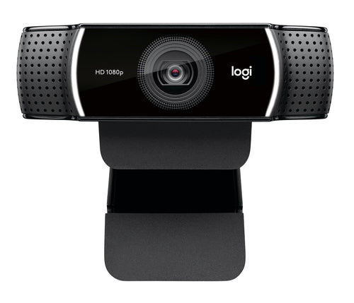 Logitech C922 Pro Stream Webcam – Full HD, 60 fps, USB, 87°, Schwarz, für Windows, macOS & Android
