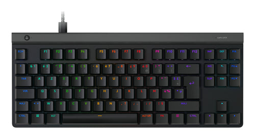 Logitech G G515 TKL – Gaming-Tastatur – AZERTY (FR) – USB (kabelgebunden), Mechanisch, RGB, Schwarz