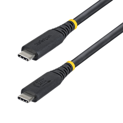 StarTech.com USB-C auf USB-C Kabel – USB4 40 Gbit/s – 0,5 m – DP 2.1, 8K/60 – Schwarz