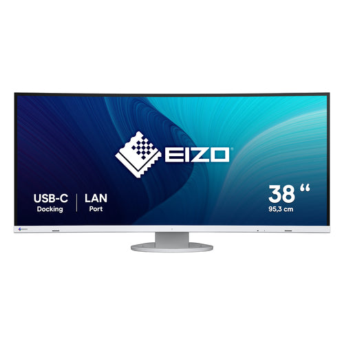 EIZO FlexScan EV3895-WT – Monitor, 37,5", 3840 × 1600, IPS, 60 Hz, 300 cd/m², VESA 100 × 100, Weiss