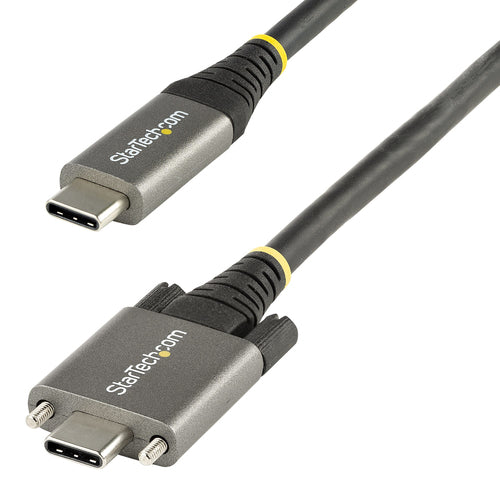StarTech.com USB-Kabel USB-C zu USB-C, USB 3.2 Gen 2, 100 W, 0,5 m – Grau/Schwarz