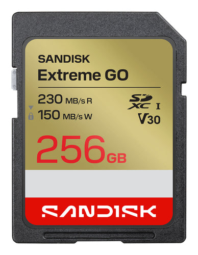 SanDisk Extreme GO SDXC 256 GB – UHS-I, 230/150 MB/s