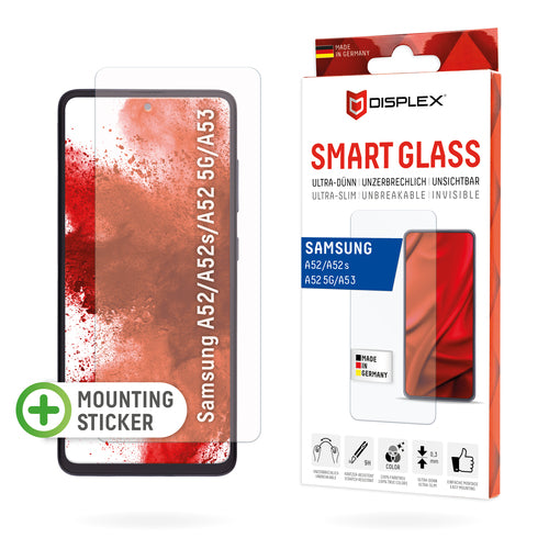 Displex Displayschutz (Panzerglas), 9H – für Galaxy A52/A52s/A53