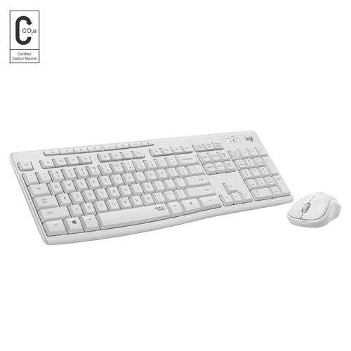 Logitech MK295 Silent Wireless Combo – Tastatur, kabellos (2,4 GHz), CH-Layout (DE-CH), Weiss