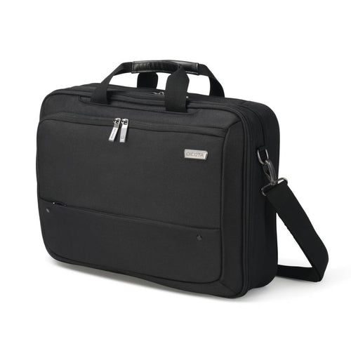 DICOTA ECO TOP TRAVELLER DUAL SELECT Notebook-Rucksack bis 15,6" – erweiterbar – Schwarz
