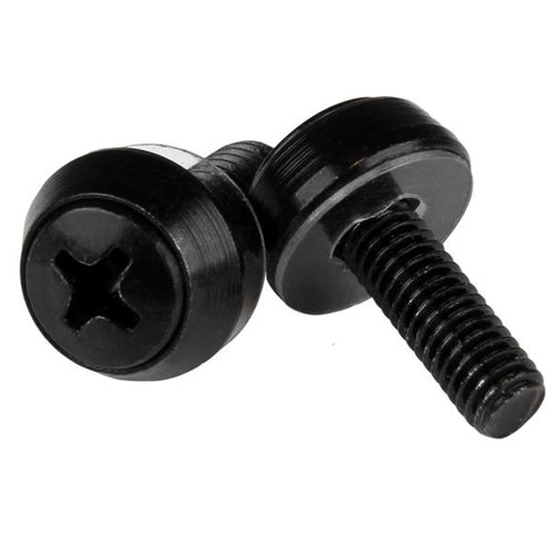 StarTech.com Montageschrauben M5 × 12 mm – Schwarz, 100 Stk.