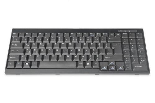Digitus Tastatur, kabelgebunden, TR-Layout (TR), Fullsize (mit Ziffernblock) – für Windows