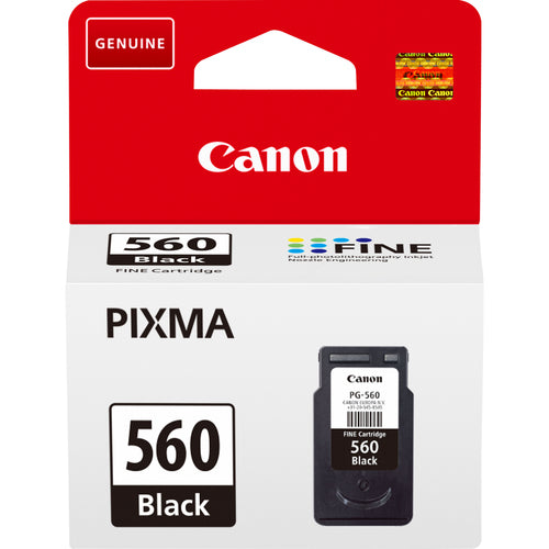 Canon Tintenpatrone PG-560, Schwarz, 180 Seiten – für Inkjet- und Multifunktionsgeräte