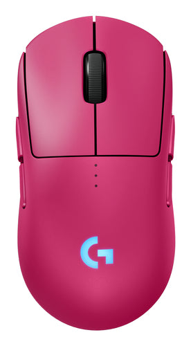 Logitech G PRO 2 LIGHTSPEED – Gaming-Maus – Kabellos (2,4 GHz), 32000 DPI, beidhändig, Magenta