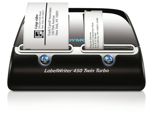 DYMO LabelWriter 450 Twin Turbo – Etikettendrucker, Thermodirekt, bis 60 mm, 600 dpi, USB