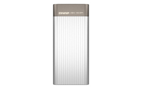 QNAP Netzwerkadapter USB-C zu 10GbE SFP+ – 10 Gbit/s, Aquantia AQC100S, für Windows/Mac/Linux