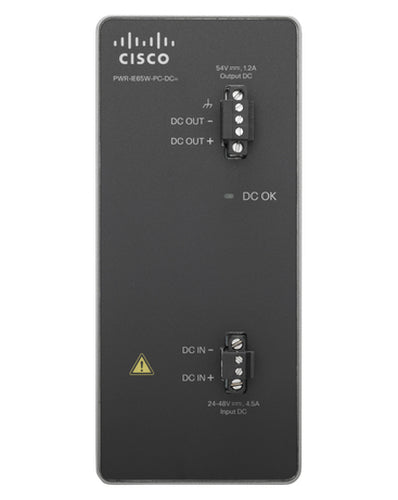 Cisco PWR-IE65W-PC-DC= Netzteil 65 W – +54 V DC – für IE3000/2000 – Schwarz