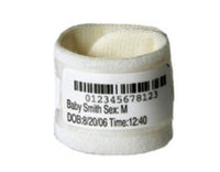 Zebra LaserBand 2 LB2-BABY-P Spital-Armband – 1.38″ × 5.5″, Papier/PET, Weiss, Klettverschluss