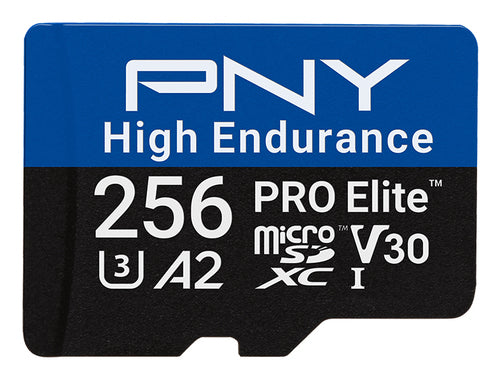 PNY PRO Elite microSDXC 256 GB – UHS-I, Klasse 10, U3, V30, A2, 100/90 MB/s