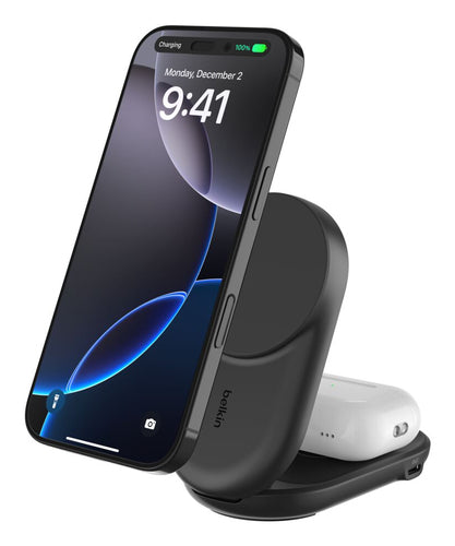 Belkin ULTRACHARGE Ladestation – 25 W, Qi, magnetisch, 2-in-1, klappbar