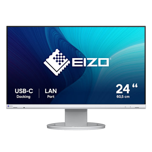 EIZO EV2490-Swiss Edition – Monitor, 23,8" 1920 × 1080 (Full HD), IPS, 60 Hz, 250 cd/m², VESA 100 × 100, Weiss