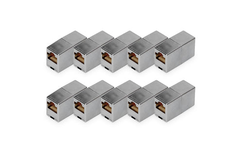 Digitus RJ-45 auf RJ-45 Adapter, Cat5e, 1 Gbit/s Ethernet, geschirmt, für Ethernet (RJ-45)