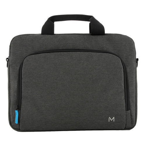 Mobilis The One Basic Notebook-Tasche bis 16" – Abnehmbarer Schultergurt, Reissverschluss – Dunkelgrau