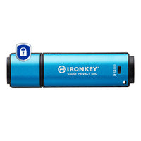 Kingston Technology Kingston IronKey Vault 50C USB-Stick – 512 GB, USB-C, hardwareverschlüsselt (AES-256, FIPS 197)