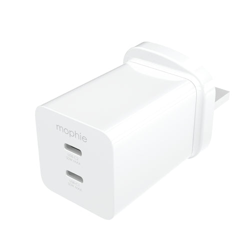 mophie Netzteil (UK) – 50 W, 2× USB-C, PD