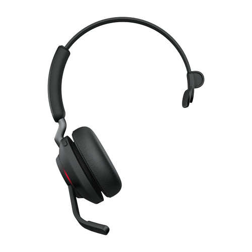 Jabra Evolve2 65 – Office-Headset (Mono), Kabellos (Bluetooth) mit Link380a-Adapter, für Teams/UC, Schwarz
