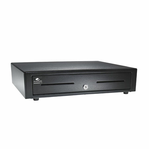 apg Solutions VB320-1-BL1616-B5 – Kassenschublade, 4 Scheine/8 Münzen, 411,5 × 414 × 109,2 mm, Schwarz