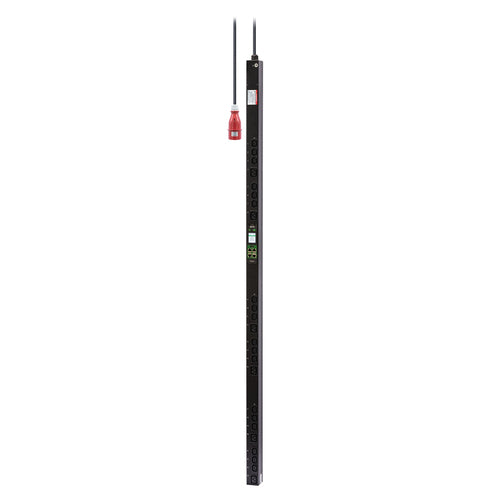 APC Easy Rack PDU Metered-by-Outlet 0U, 3-phasig 11 kW, (18×C13 + 6×C19), IEC60309 16 A, 3 m – schwarz