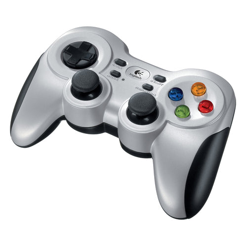 Logitech G F710 – Gamepad – Kabellos (2,4 GHz), Analoge Sticks, Vibration, Schwarz, Silber