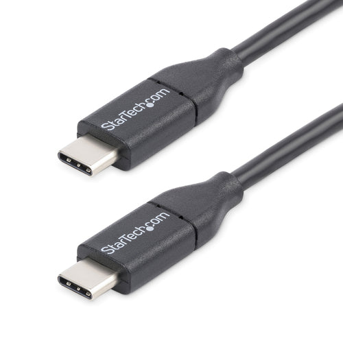 StarTech.com USB-C auf USB-C Kabel – USB 2.0 (480 Mbit/s) – 3 m – PD 60 W – PVC-Mantel – Schwarz