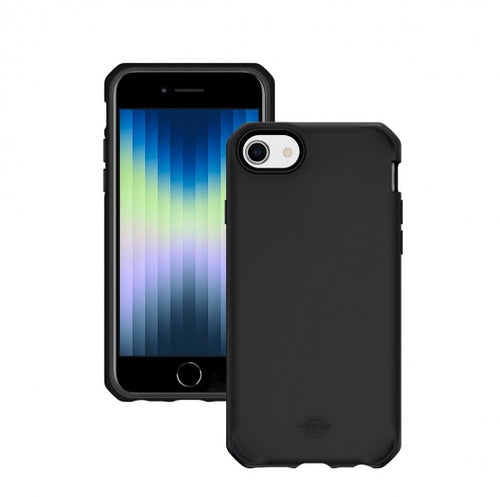 Mobilis Backcover Spectrum – für Apple iPhone SE – schwarz matt