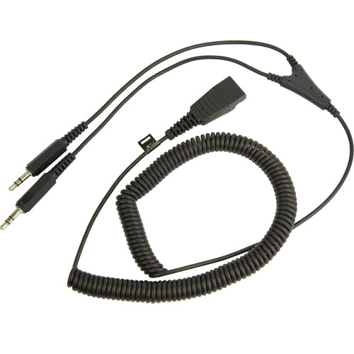 Jabra Headset-/Audio-Kabel & Adapter, Quick Disconnect (QD), 2× 3,5 mm