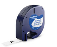DYMO Schriftband – 12 mm × 4 m, weiss, schwarz – LT-TAPE