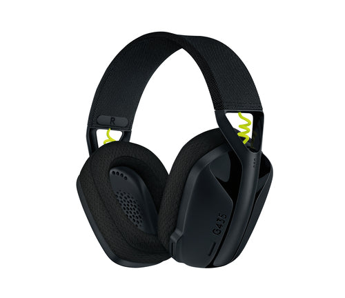 Logitech G G435 Gaming-Headset – Over-Ear, Stereo, BT, mit USB-A-Dongle, Schwarz