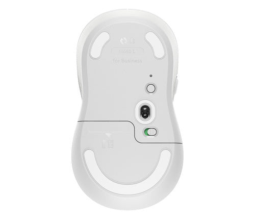 Logitech Signature M650 L Maus – kabellos, für Rechtshänder, Off-White