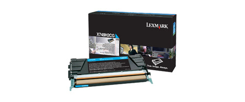 Lexmark Toner – cyan, 10000 Seiten – für X748