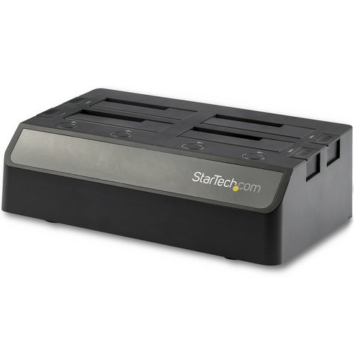 StarTech.com SSD/HDD Dockingstation – 4-Fach, für 2,5"/3,5" HDD/SSD, SATA, USB 3.2 Gen 2 Typ-C (10 Gbit/s)
