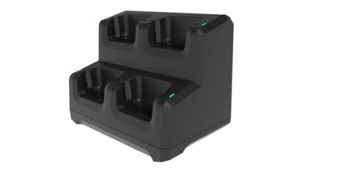 Zebra Ladestation, 4-fach, mit Netzteil, LED-Anzeigen, abschliessbar – für EC50/EC55