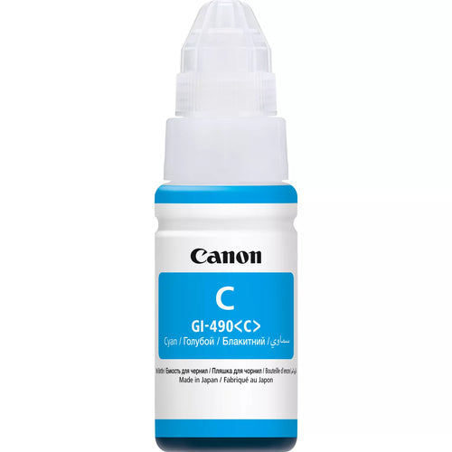 Canon Tintenpatrone GI-490, cyan, 70 ml – für Inkjetdrucker/Multifunktionsgeräte