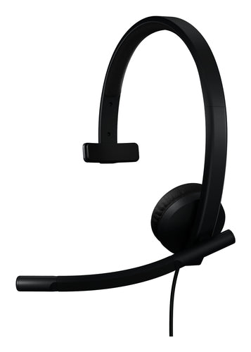 Logitech H570e – Mono Headset – USB‑C – für Microsoft Teams – Schwarz