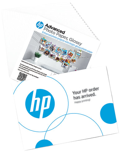 HP Advanced Fotopapier – glänzend, 127 × 127 mm, 20 Blatt