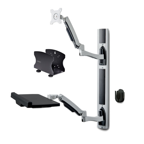 StarTech.com Monitor-Wandhalterung – 27–32" – VESA 75×75/100×100 mm – bis 10 kg – Tastaturarm – für Monitore