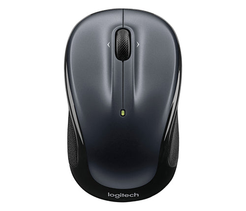 Logitech M325 Maus – Kabellos, Dunkelsilber/Schwarz