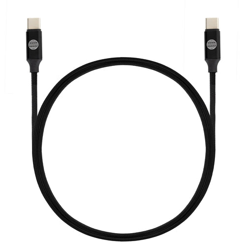 Our Pure Planet USB C zu USB C Datenkabel – 1,2 m, rund, schwarz