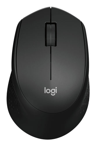 Logitech M330 Silent Plus Maus – kabellos, 2,4 GHz, Silent-Tasten, schwarz
