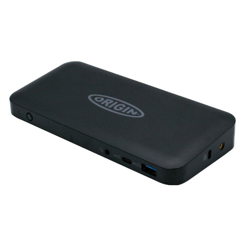 Origin Storage OSDOCK-USBC Dockingstation – USB-C, 2× DP, 1× HDMI, 3× USB-A, 85 W PD, GbE, 3,5 mm Audio